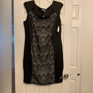 Beautiful bony con dress. Black and silver. NWT size 20w
